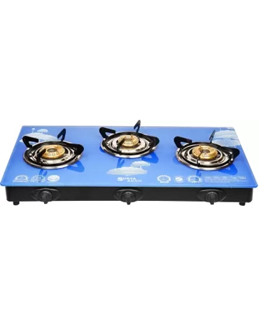 Surya gas stove 3 clearance burner glass top price