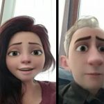 Art of Sending Snaps with the Cartoon Face Lens